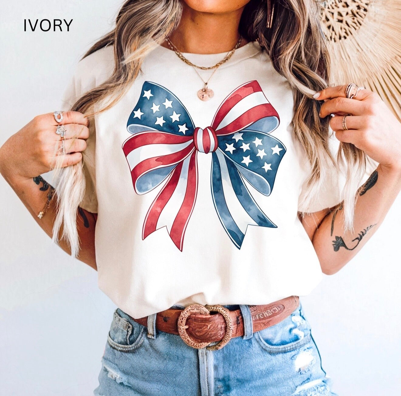 Patriotic Big Bow T-Shirt