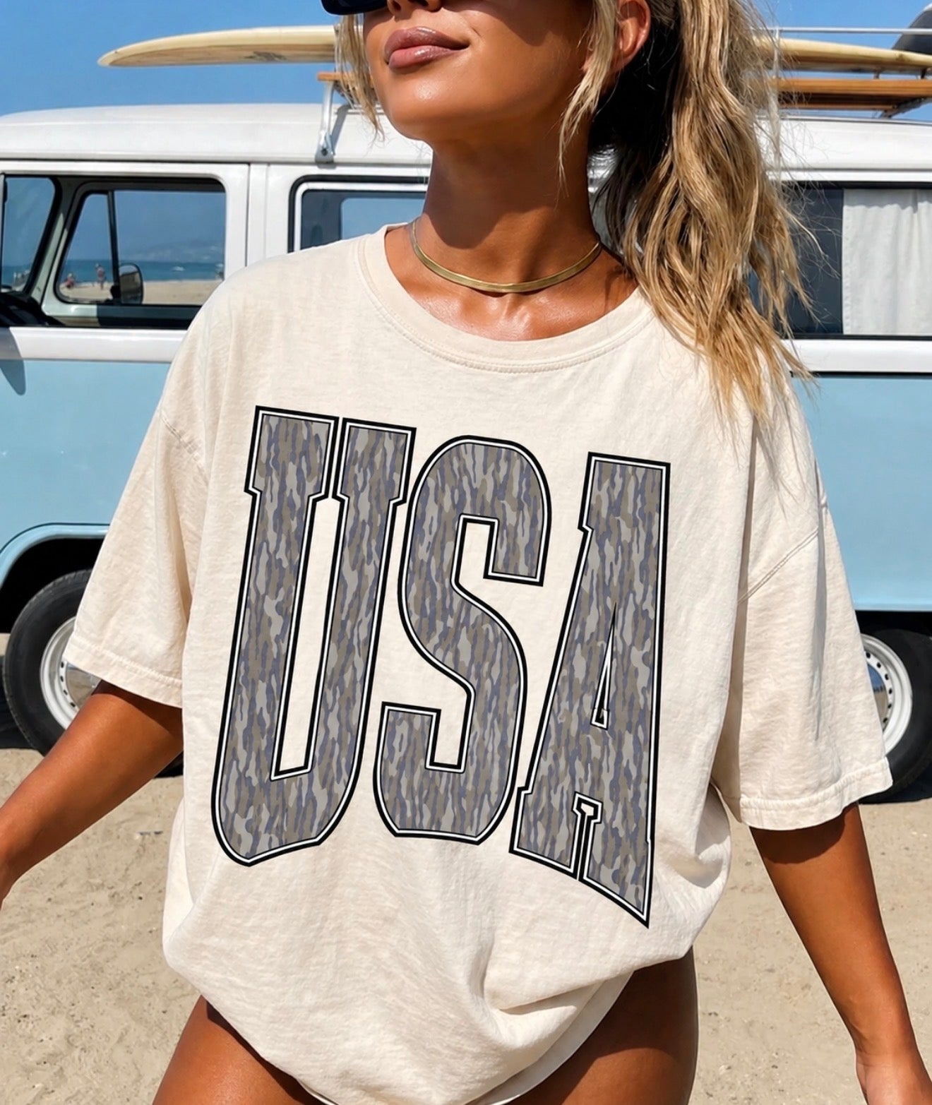 Bottomland Camo USA T-Shirt
