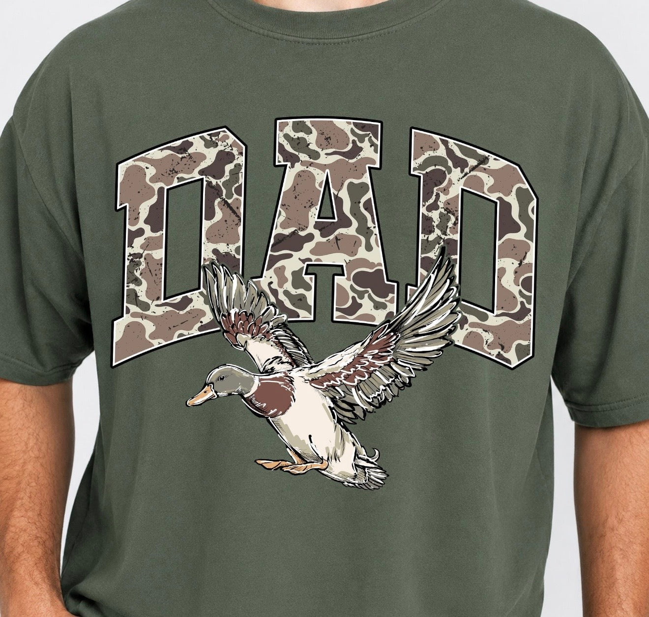 Men's Camo Dad Duck T-Shirt